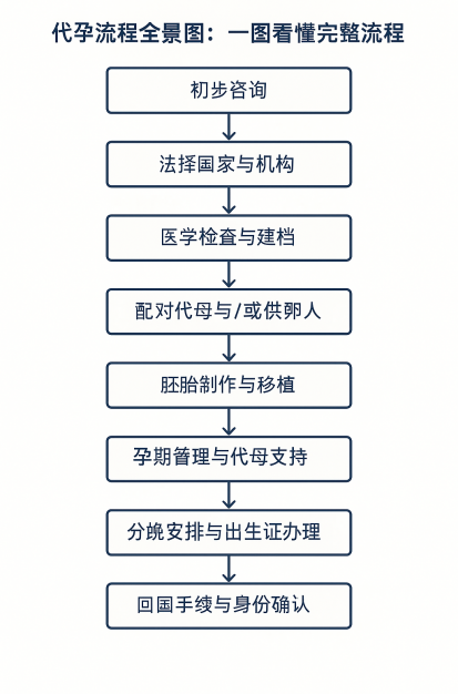 代孕流程图