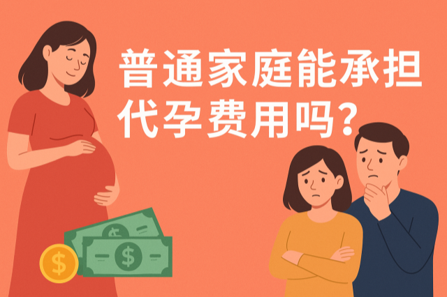 普通家庭能承担代孕费用吗?